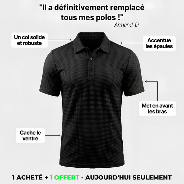 The blue Skinae polo shirt